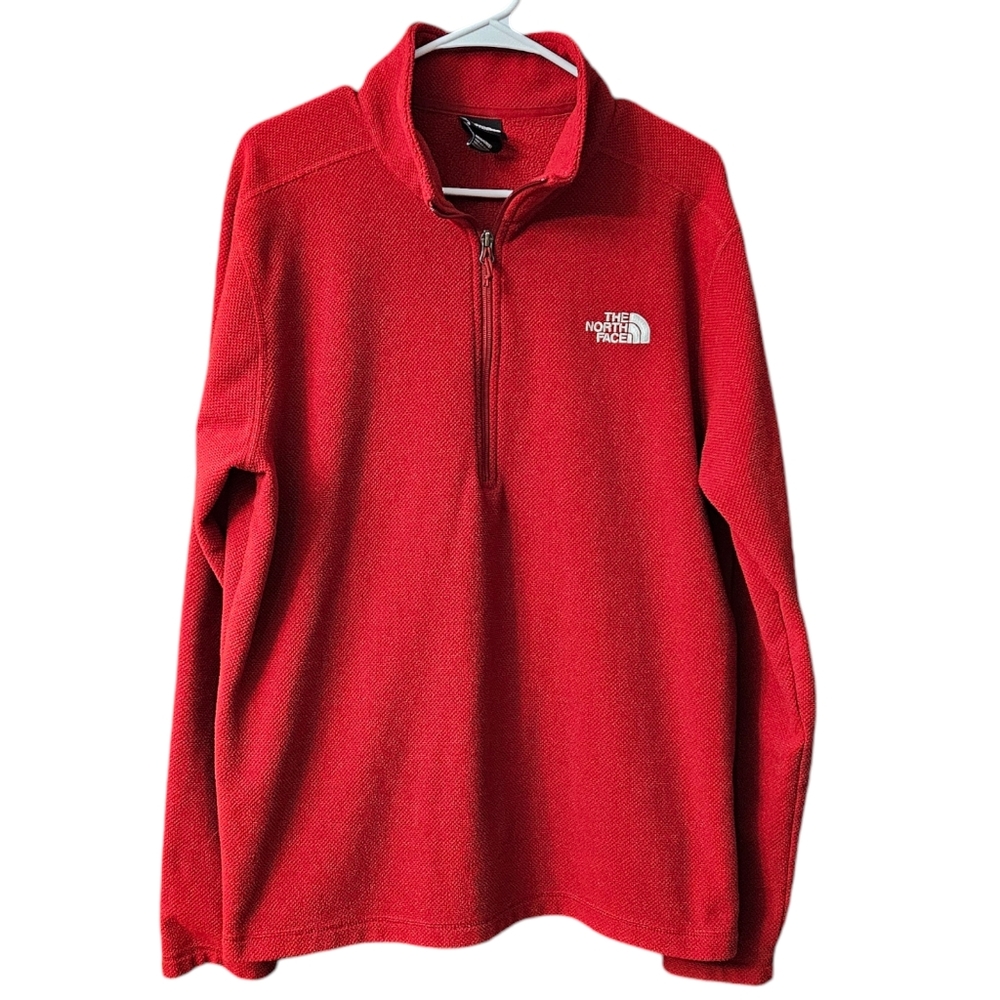 The North Face Textured Cap Rock Fleece Quarter Zip Pullover Men's Large